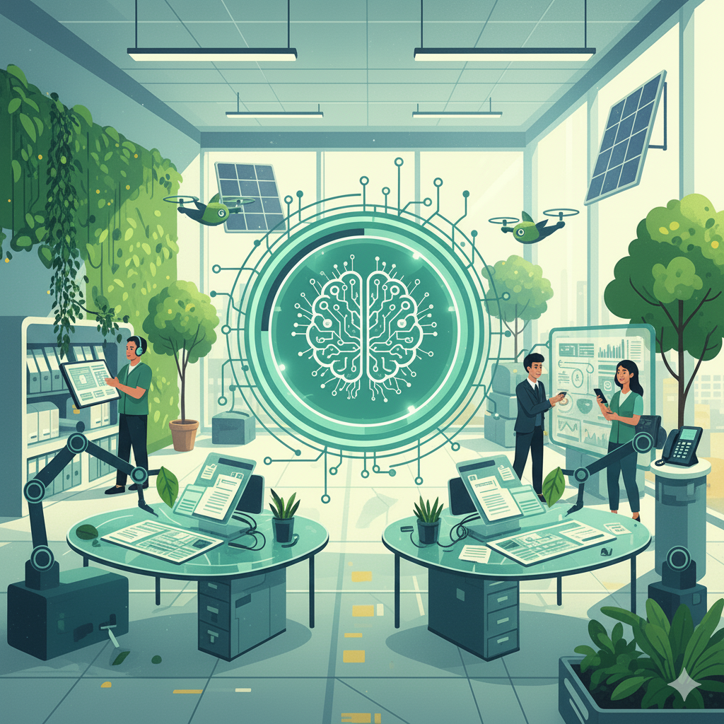 modern green credit management office